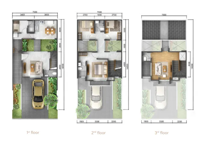 Floor plan for The Ebony 7 Attic
